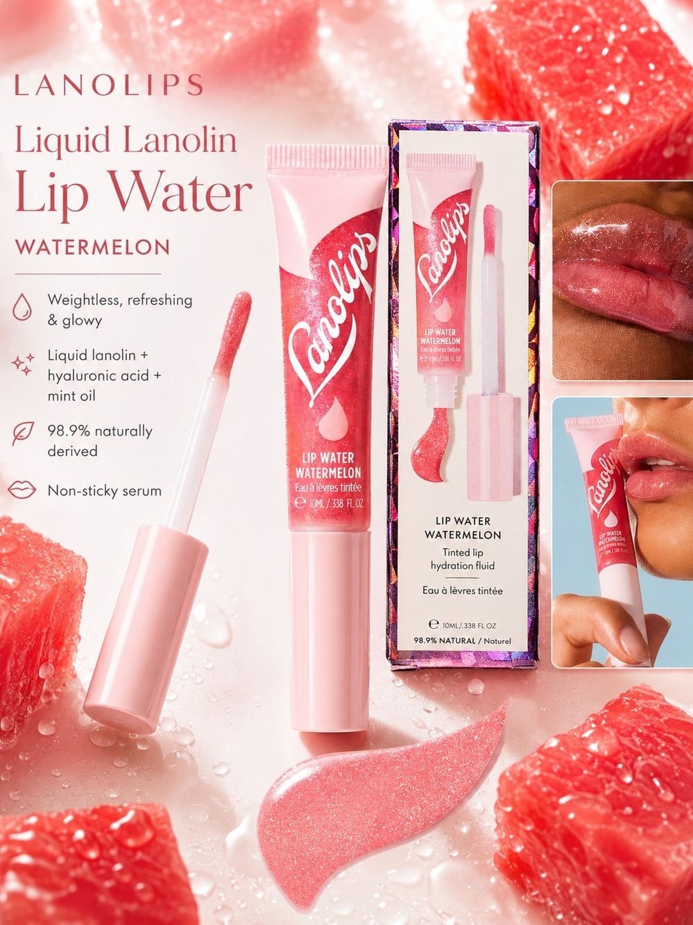 Lanolips Lip Water – Watermelon